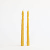 Asparagus Beeswax Taper Candle (pair)