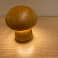 Wooden LED Mushroom Nightlight