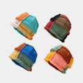 Patchwork Knit Winter Hat